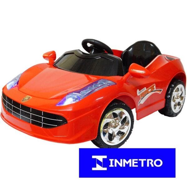 Mini Carro Elétrico Infantil Criança Bateria 6v Importway Ferrari Vermelha Bw005-vm Bivolt - 1