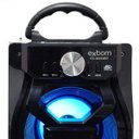 Ver imagem 2 de Caixa Som Amplificada Portátil Bluetooth Mp3 Fm USB SD Aux Bateria 10W Rms Exbom - Cs-M434Bt Preto