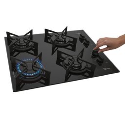 Cooktop Fit Line Fischer 4 Bocas Vidro Preto Chama Rapida  bivolt  36310-102671 - 4