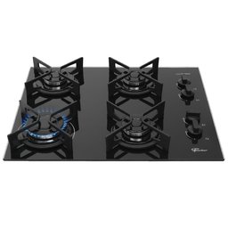 Cooktop Fit Line Fischer 4 Bocas Vidro Preto Chama Rapida  bivolt  36310-102671 - 1