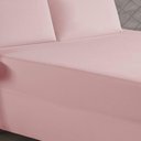 Ver imagem 2 de Jogo de Cama King Nobre 3 Peças Luva de Box 55cm de Altura Malha 100% Algodão - Rosa