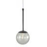 Pendente Globo Esfera de Vidro 12cm - Preto - Vidro Fume - 1