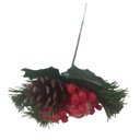 Ver imagem 3 de Kit C/50 Enfeite Natal Galho Com Pinha Ramo de Árvore Porta Pinheiro