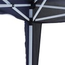 Ver imagem 2 de Tenda Gazebo Articulada 3x3x2,4 M Barraca Praia Sanfonada Dobravel Azul Alumínio com Bolsa