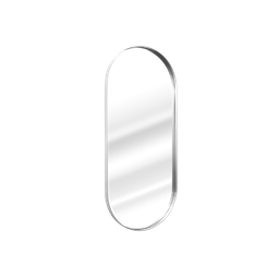 Espelho Grande Oval com Moldura em Metal Decorativo 115 X 50cm - 1