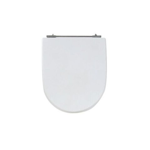 Assento Sanitário Poliéster para Louça Incepa Calypso - Biscuit - Cód 57 - Ferragem Aço Inox com Reb