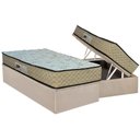 Ver imagem 1 de Cama Box Baú Solteiro: Colchão Anatômico Paropas Ag65 Sofistic Clean + Base Crc Suede Clean (