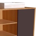 Ver imagem 3 de Gabinete 1 Porta Correr 60 Cm Cuba Branca Bl7250 Mell Grafite Faem Mell Grafite