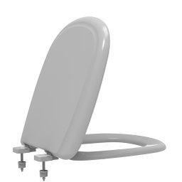 ASSENTO ICASA SABATINI CINZA SOFT CLOSE POLIPROPILENO	 - 1