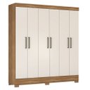 Ver imagem 2 de Guarda Roupa 3 Gavetas 6 Portas Verso - Amendola Touch/ Off White Demóbile