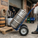 Ver imagem 2 de Carrinho de Carga para Barril de Chopp 200kg com Rodas Pneumáticas