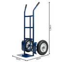 Ver imagem 6 de Carrinho de Carga para Barril de Chopp 200kg com Rodas Pneumáticas