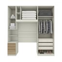 Ver imagem 3 de Guarda-roupa Solteiro Modulado Seletto 5 Portas 6 Gavetas Me25 Areia/jequitibá - Henn