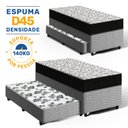 Ver imagem 2 de Cama Box com Colchão de Espuma D45 Ortobom Airtech 150 + Auxiliar de Molas Unique Solteiro 88cm