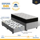 Ver imagem 3 de Cama Box com Colchão de Espuma D45 Ortobom Airtech 150 + Auxiliar de Molas Unique Solteiro 88cm