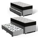 Ver imagem 1 de Cama Box com Colchão de Espuma D45 Ortobom Airtech 150 + Auxiliar de Molas Unique Solteiro 88cm