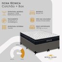 Ver imagem 7 de Cama Box Casal Royal Air Pillow Top Molas Ensacadas Suede Cinza