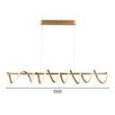 Ver imagem 2 de Lustre Pendente Sindora Dcd03065 Dourado Led Bivolt