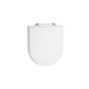 Ver imagem 1 de Assento Sanitário Poliéster para Louça Deca Duomo Plus - Branco - Cód 17 - Ferragem Aço Inox com Reb