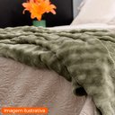Ver imagem 2 de Manta Peseira para Cama Sofá Antialérgica Neo Bubbles Verde 1,30x1,50m - Camesa