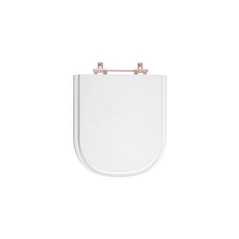 Assento Sanitário Poliéster Life / Vogue Plus - Branco - Cód 17 - Ferragem Aço Inox com Rebites Ocul