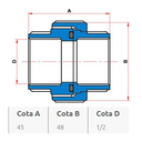 Ver imagem 4 de União Roscável 1/2" Tigre