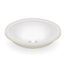 Cuba Oval Embutir 39x30cm sem Ladrão Celite - Branco - 4