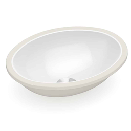 Cuba Oval Embutir 39x30cm sem Ladrão Celite - Branco - 1