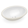 Cuba Oval Embutir 39x30cm sem Ladrão Celite - Branco - 1