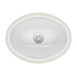 Cuba Oval Embutir 39x30cm sem Ladrão Celite - Branco - 5