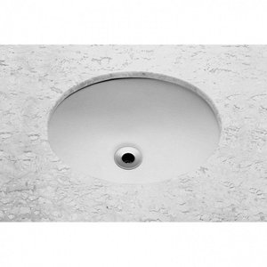 Cuba Oval Embutir 39x30cm sem Ladrão Celite - Ébano - Cód 02