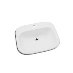 Cuba de Sobrepor Retangular 52x46cm - Celite - Branco - Cód 01 - 1