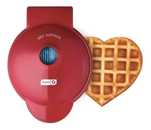 Mini máquina de waffles em coração 110V Dash