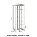 Ver imagem 4 de Estante Closet Yes 80cm com 12 Prateleiras - Grafite