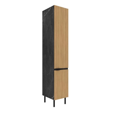 Armário Paneleiro 40cm 2 Portas New York Móvel na Caixa