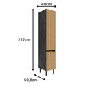 Ver imagem 3 de Armário Paneleiro 40cm 2 Portas New York Móvel na Caixa
