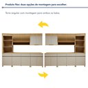 Ver mais imagens de Cozinha Completa Modulada 5 Peças 8 Portas 4 Gavetas Torre Angular 100% MDF Realeza Premium Bege/Carvalho/Greige