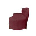 Ver imagem 3 de Sofá 3 Lugares Orgânico Curvo Tókio 180cm Suede Marsala