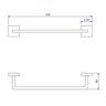 Porta Toalha Barra Clean 30cm Cromado - Deca 2040.C.030.CLN - 2