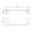 Ver imagem 2 de Porta Toalha 30cm Liv Cromado - Deca