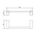 Ver imagem 2 de Porta Toalha 20cm Liv Cromado - Deca