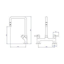 Misturador de Mesa para Cozinha Bica Móvel Axis Cromado Deca - 2