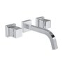 Misturador de Parede para Lavatório Cubo Cromado Deca - Cromado - 1