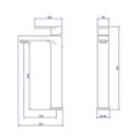 Ver imagem 2 de Misturador Monocomando de Mesa para Lavatório Drop Cr Deca