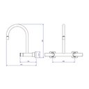 Ver imagem 2 de Misturador de Parede para Cozinha Bica Móvel Just Cr Deca