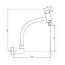 Ver imagem 2 de Torneira para Cozinha Parede Link com Arejador - 1168.c.lnk - Deca