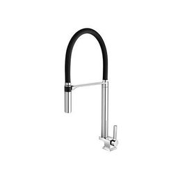 Torneira Docol Doc para Cozinha Bica Alta Preto e Cromado - 1