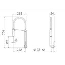 Ver imagem 4 de Torneira Docol Doc para Cozinha Bica Alta Preto e Cromado