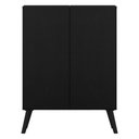 Ver imagem 7 de Aparador Buffet 2 Portas Retrô Veneza Multimóveis V3609 Preto Preto