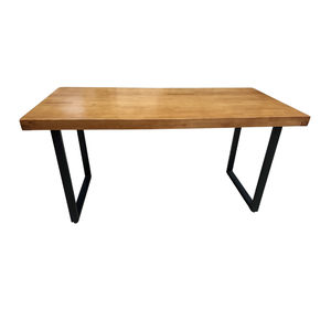 Mesa 200x80 Industrial Gourmet Madeira - Reisol Móveis Marrom